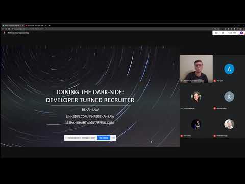 Watch Joining the Dark-Side: Developer Turned Recruiter - Rebekah Law: freeCodeCamp OKC on YouTube