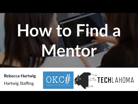 Watch How to Find a Mentor - Rebecca Hartwig: OKC# on YouTube