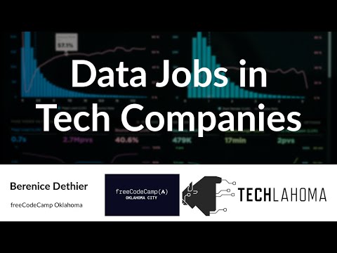 Watch Data Jobs in Tech Companies - Berenice Dethier: freeCodeCamp Oklahoma Lightning Talks 3/28/21 on YouTube