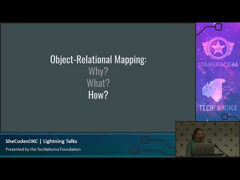 Watch Object-Relational Mapping - Kimberly Collins: She Codes OKC on YouTube