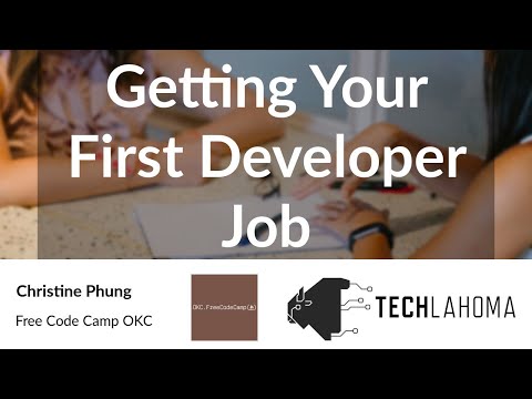 Watch Getting Your First Developer Job - Christine Phung: Free Code Camp OKC on YouTube