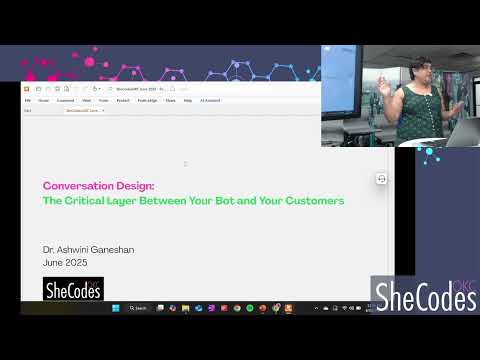 Watch Conversation Design - Dr. Ashwini Ganeshan: SheCodesOKC on YouTube